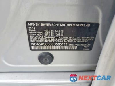 Zdjęcie 12 z 12 samochodu: 2014 BMW 528 I VIN:WBA5A5C56ED505111 - miniatura