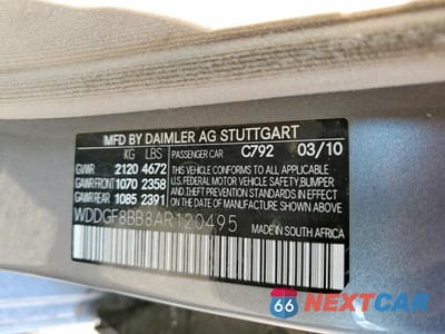 Zdjęcie 12 z 12 samochodu: 2010 MERCEDES-BENZ C 300 4MATIC VIN:WDDGF8BB8AR120495 - miniatura