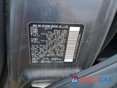 Zdjęcie 13 z 13 samochodu: 2013 NISSAN JUKE S VIN:JN8AF5MR4DT219528 - miniatura