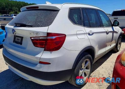 Trzecie zdjęcie samochodu z tyłu: 2012 BMW X3 XDRIVE28I VIN:5UXWX5C54CL728397 - miniatura