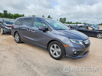 Czwarte zdjęcie samochodu z boku: 2019 HONDA ODYSSEY EX VIN:5FNRL6H57KB002866 - miniatura