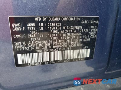 Zdjęcie 13 z 13 samochodu: 2018 SUBARU OUTBACK 2.5I LIMITED VIN:4S4BSAKC3J3333756 - miniatura