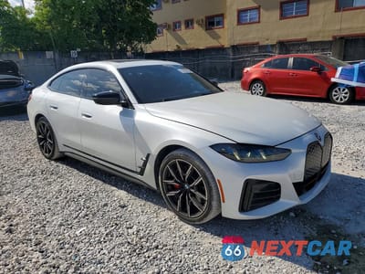 Czwarte zdjęcie samochodu z boku: 2025 BMW I4 EDRIVE 40 VIN:WBY23HD09SFU18662 - miniatura