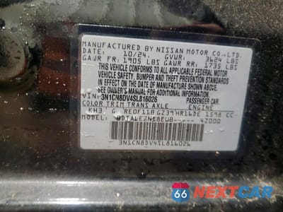 Zdjęcie 13 z 13 samochodu: 2025 NISSAN VERSA S VIN:3N1CN8DV4SL816026 - miniatura