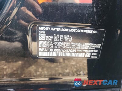 Zdjęcie 12 z 12 samochodu: 2022 BMW 530 XI VIN:WBA13BJ00NWX52045 - miniatura