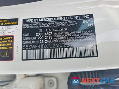 Zdjęcie 13 z 13 samochodu: 2018 MERCEDES-BENZ C 300 VIN:55SWF4JBXJU268362 - miniatura