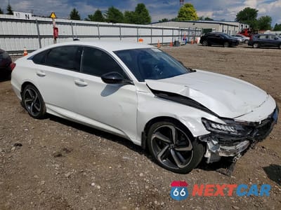 Czwarte zdjęcie samochodu z boku: 2022 HONDA ACCORD SPORT VIN:1HGCV1F34NA085241 - miniatura