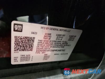 Zdjęcie 13 z 13 samochodu: 2023 CHEVROLET TAHOE K1500 LT VIN:1GNSKNKD5PR348762 - miniatura
