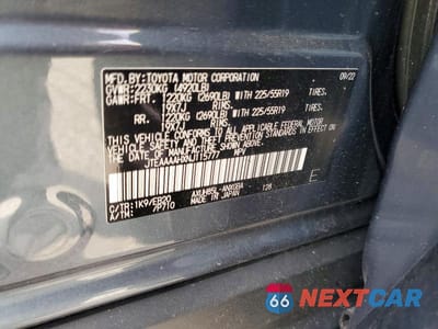 Zdjęcie 13 z 13 samochodu: 2022 TOYOTA VENZA XLE VIN:JTEAAAAHXNJ115777 - miniatura