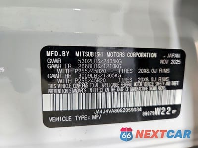 Zdjęcie 13 z 13 samochodu: 2025 MITSUBISHI OUTLANDER SE VIN:JA4J4VA89SZ059034 - miniatura