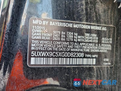 Zdjęcie 13 z 13 samochodu: 2016 BMW X3 XDRIVE28I VIN:5UXWX9C5XG0D82308 - miniatura