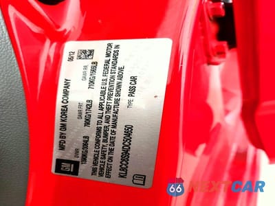 Zdjęcie 12 z 12 samochodu: 2013 CHEVROLET SPARK 1LT VIN:KL8CC6S94DC504650 - miniatura