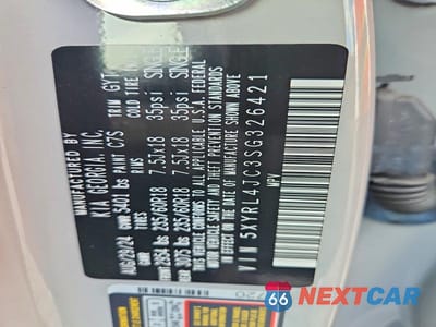 Zdjęcie 12 z 12 samochodu: 2025 KIA SORENTO S VIN:5XYRL4JC3SG326421 - miniatura