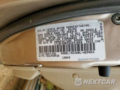 Zdjęcie 12 z 12 samochodu: 2002 TOYOTA AVALON XL VIN:4T1BF28B32U241860 - miniatura