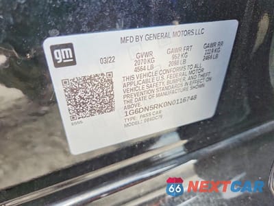 Zdjęcie 12 z 12 samochodu: 2022 CADILLAC CT5 PREMIUM LUXURY VIN:1G6DN5RK0N0116748 - miniatura