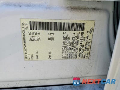 Zdjęcie 12 z 12 samochodu: 2012 NISSAN ALTIMA 2.5 VIN:1N4AL2AP9CN456689 - miniatura