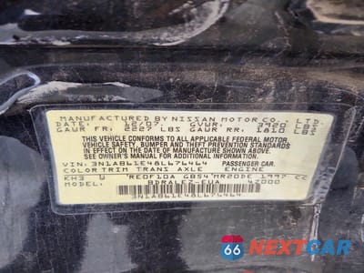 Zdjęcie 12 z 12 samochodu: 2008 NISSAN SENTRA 2.0 VIN:3N1AB61E48L676464 - miniatura