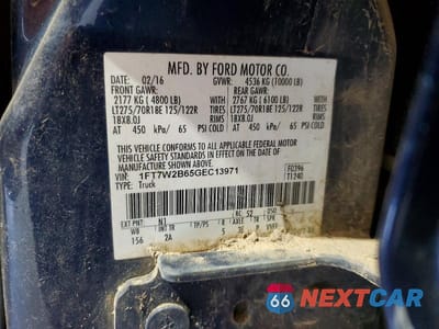 Zdjęcie 12 z 12 samochodu: 2016 FORD F250 SUPER DUTY VIN:1FT7W2B65GEC13971 - miniatura