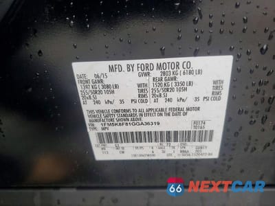 Zdjęcie 13 z 13 samochodu: 2016 FORD EXPLORER LIMITED VIN:1FM5K8F81GGA36319 - miniatura
