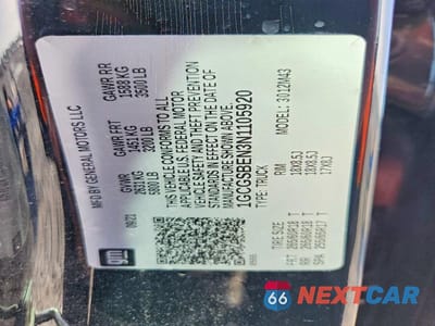 Zdjęcie 12 z 12 samochodu: 2022 CHEVROLET COLORADO VIN:1GCGSBEN3N1105920 - miniatura