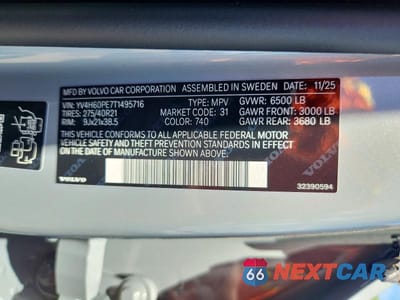 Zdjęcie 14 z 14 samochodu: 2026 VOLVO XC90 PLUS VIN:YV4H60PE7T1495716 - miniatura