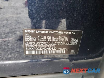 Zdjęcie 12 z 12 samochodu: 2017 BMW X5 XDRIVE35I VIN:5UXKR0C33H0X80820 - miniatura