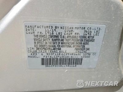 Zdjęcie 13 z 13 samochodu: 2020 NISSAN KICKS VIN:3N1CP5CV8LL481168 - miniatura