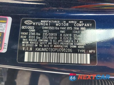 Zdjęcie 13 z 13 samochodu: 2023 GENESIS GV70 2.5T STANDARD VIN:KMUMADTB0PU098286 - miniatura