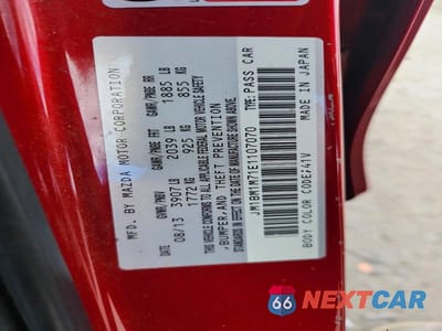 Zdjęcie 12 z 12 samochodu: 2014 MAZDA 3 GRAND TOURING VIN:JM1BM1M71E1107070 - miniatura