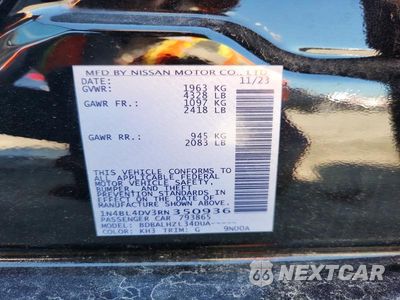 Zdjęcie 12 z 12 samochodu: 2024 NISSAN ALTIMA SV VIN:1N4BL4DV3RN350936 - miniatura