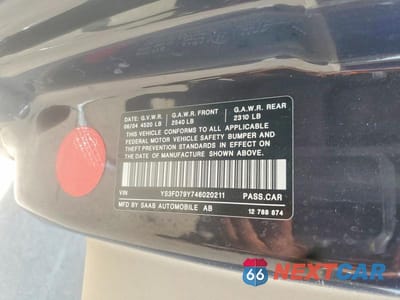 Zdjęcie 12 z 12 samochodu: 2004 SAAB 9-3 ARC VIN:YS3FD79Y746020211 - miniatura