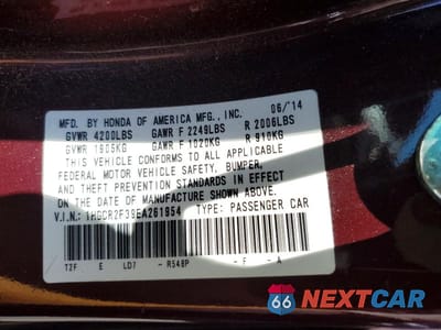 Zdjęcie 13 z 13 samochodu: 2014 HONDA ACCORD LX VIN:1HGCR2F39EA261954 - miniatura