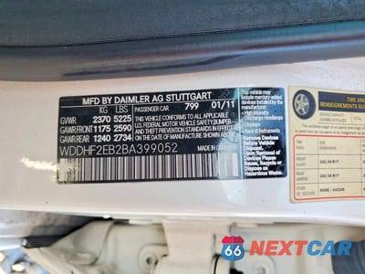 Zdjęcie 13 z 13 samochodu: 2011 MERCEDES-BENZ E 350 BLUETEC VIN:WDDHF2EB2BA399052 - miniatura