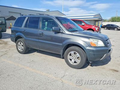 Czwarte zdjęcie samochodu z boku: 2005 HONDA PILOT EXL VIN:2HKYF18675H534185 - miniatura