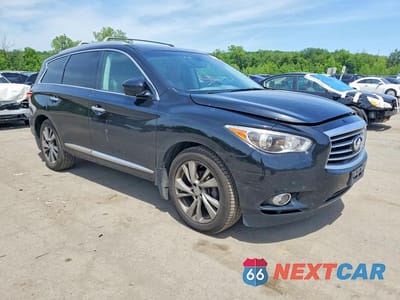 Czwarte zdjęcie samochodu z boku: 2013 INFINITI JX35 BASE VIN:5N1AL0MM6DC323073 - miniatura