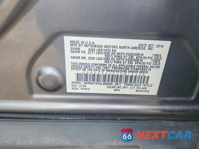 Zdjęcie 12 z 12 samochodu: 2015 MITSUBISHI OUTLANDER SPORT SE VIN:4A4AR4AU5FE013320 - miniatura
