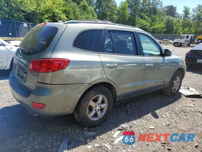 Trzecie zdjęcie samochodu z tyłu: 2007 HYUNDAI SANTA FE GLS VIN:5NMSG13D17H104676 - miniatura