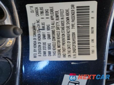 Zdjęcie 12 z 12 samochodu: 2018 HONDA CIVIC LX VIN:2HGFC2F56JH552004 - miniatura