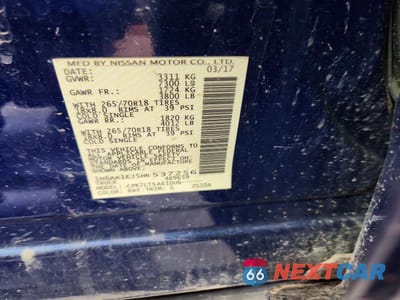 Zdjęcie 12 z 12 samochodu: 2017 NISSAN TITAN S VIN:1N6AA1EJ5HN537256 - miniatura