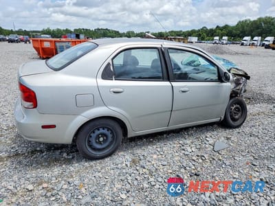 Trzecie zdjęcie samochodu z tyłu: 2005 CHEVROLET AVEO BASE VIN:KL1TD52615B346951 - miniatura