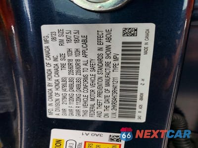 Zdjęcie 13 z 13 samochodu: 2024 HONDA CR-V EXL VIN:2HKRS4H73RH411211 - miniatura