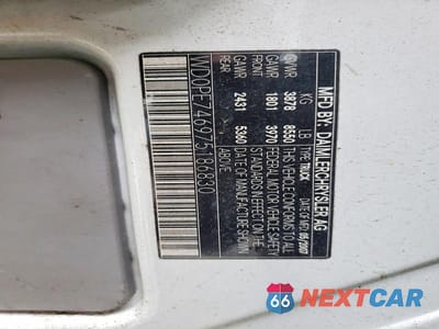 Zdjęcie 13 z 13 samochodu: 2007 DODGE SPRINTER 2500 VIN:WD0PE746975186830 - miniatura