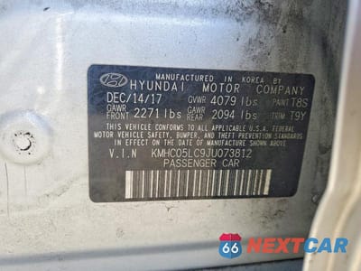 Zdjęcie 12 z 12 samochodu: 2018 HYUNDAI IONIQ LIMITED VIN:KMHC05LC9JU073812 - miniatura