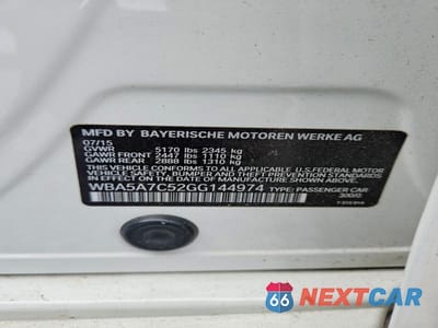 Zdjęcie 12 z 12 samochodu: 2016 BMW 528 XI VIN:WBA5A7C52GG144974 - miniatura