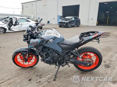 Trzecie zdjęcie samochodu z tyłu: 2021 YAMAHA MT-03 VIN:MH3RH20Y9MK006652 - miniatura