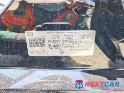 Zdjęcie 14 z 14 samochodu: 2019 CHEVROLET TAHOE K1500 PREMIER VIN:1GNSKCKC2KR239213 - miniatura