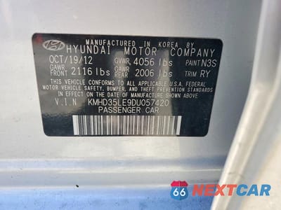 Zdjęcie 13 z 13 samochodu: 2013 HYUNDAI ELANTRA GT BASE VIN:KMHD35LE9DU057420 - miniatura