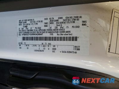 Zdjęcie 13 z 13 samochodu: 2024 FORD TRANSIT T-350 VIN:1FBAX2YG5RKA28847 - miniatura