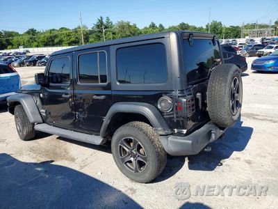 Drugie zdjęcie samochodu z przodu: 2018 JEEP WRANGLER UNLIMITED SPORT VIN:1C4HJXDG4JW132743 - miniatura