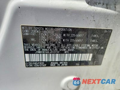 Zdjęcie 13 z 13 samochodu: 2014 TOYOTA RAV4 LE VIN:JTMBFREV6EJ010159 - miniatura